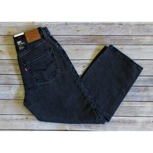 Levi's 501 90's Ankle Jeans Womens 26 x 26 Black Denim Button Fly Straight Leg